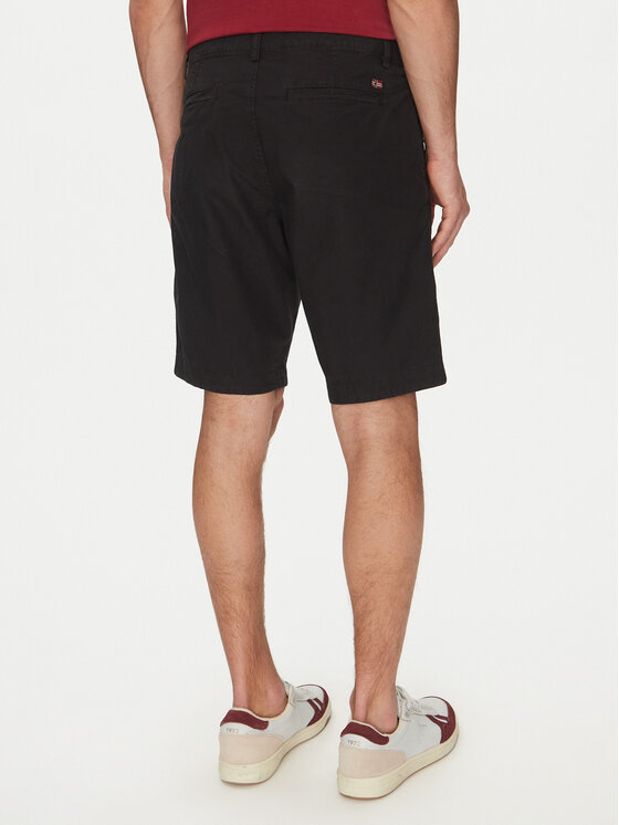 Napapijri Napapijri Pantaloncini di tessuto Nakuru 6 NP0A4HRV Nero Regular Fit