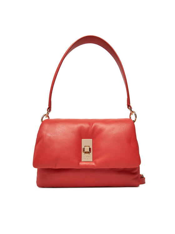 Geantă Tommy Hilfiger Soft Leather Conv Crossover AW0AW17638 Bej