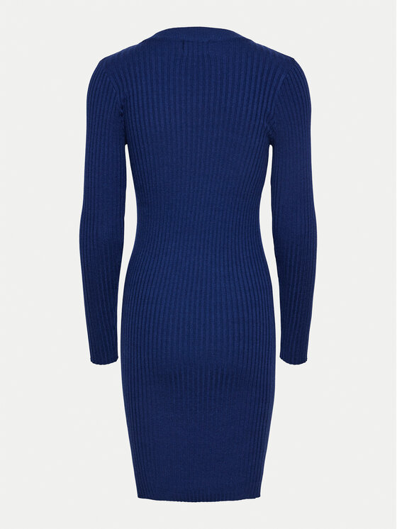 Pieces Pieces Strickkleid Crista 17115048 Blau Slim Fit