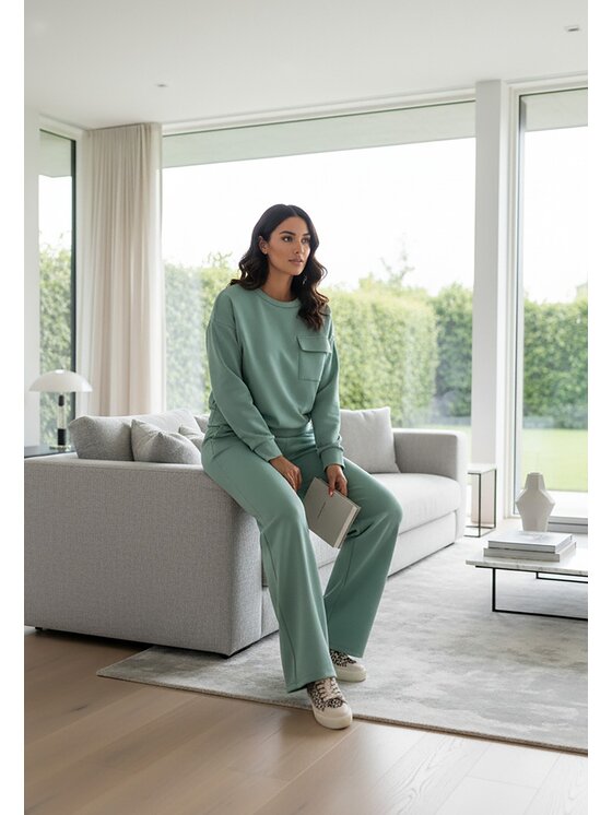 FIGL FIGL Komplet dresowy M1249 Zielony Regular Fit