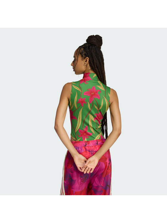 adidas adidas κορμάκι Farm Rio KD4637 Πράσινο Slim Fit