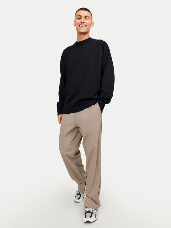 Jack & Jones Jack & Jones Sweter Collective 12251556 Czarny Relaxed Fit