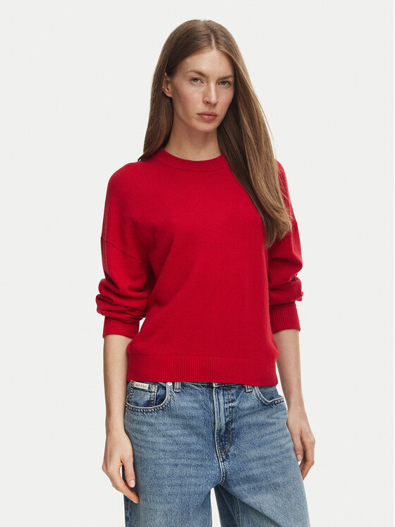 Tommy Hilfiger Tommy Hilfiger Пуловер WW0WW51459 Червен Regular Fit