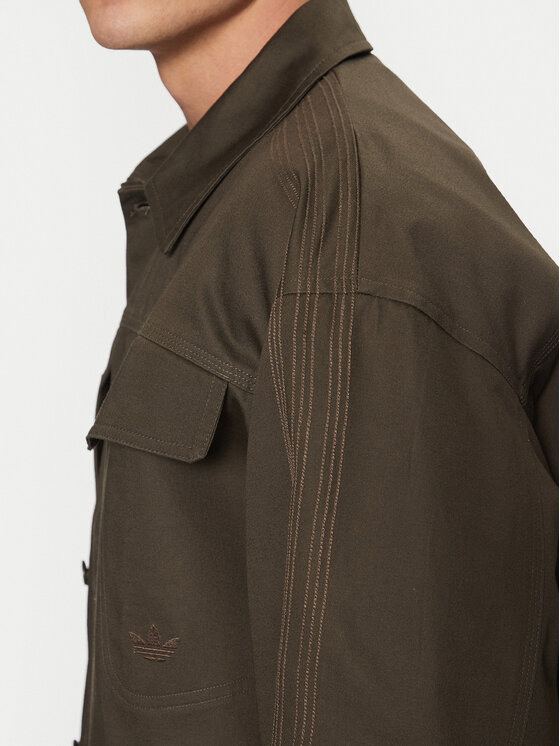 adidas adidas Košulja Premium Essentials Workwear JD3343 Kaki Loose Fit