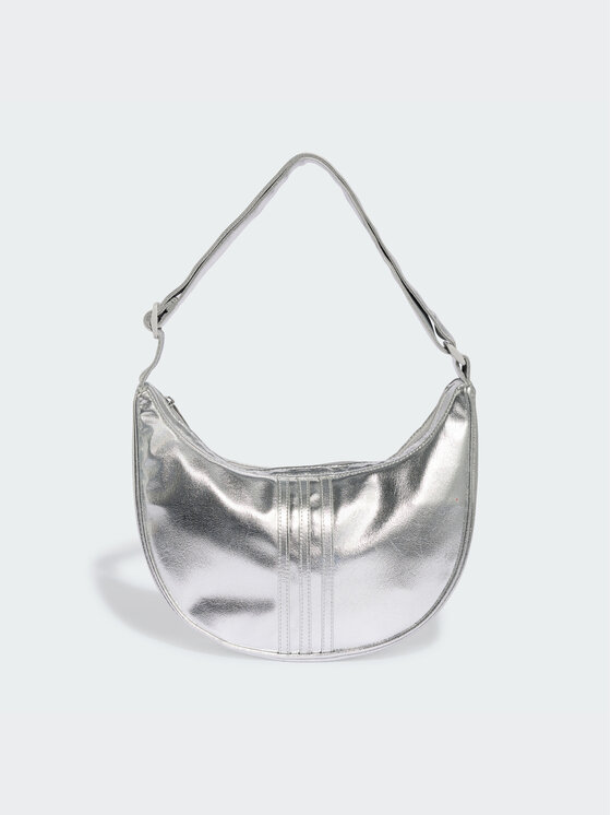 adidas adidas Сумка Adicolor Half Crescent Bag Metallic Pu KR1562 Срібний