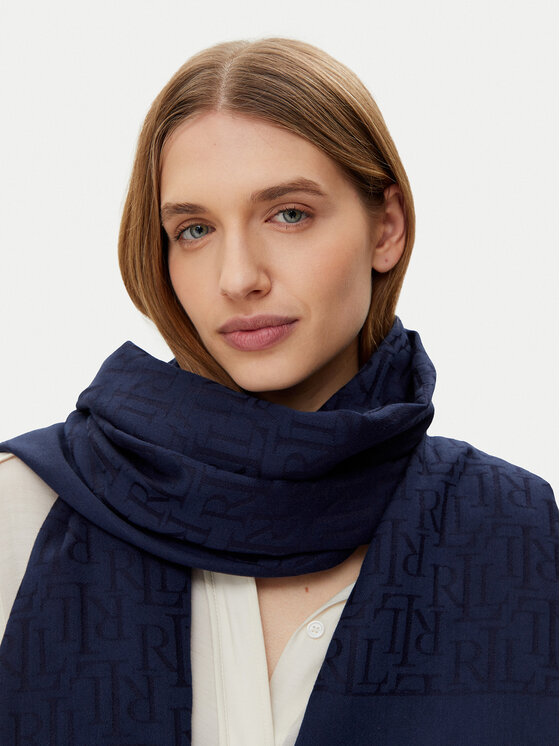LAUREN RALPH LAUREN LAUREN RALPH LAUREN Szal 454937219001 Granatowy