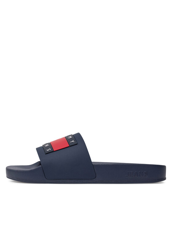 Tommy Jeans Tommy Jeans Pantoletten Flag Pool Sld Ess EN0EN02115 Dunkelblau