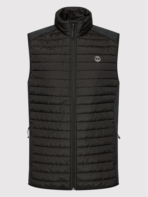 Jack & Jones Jack & Jones Kamizelka Multi 12200684 Czarny Slim Fit