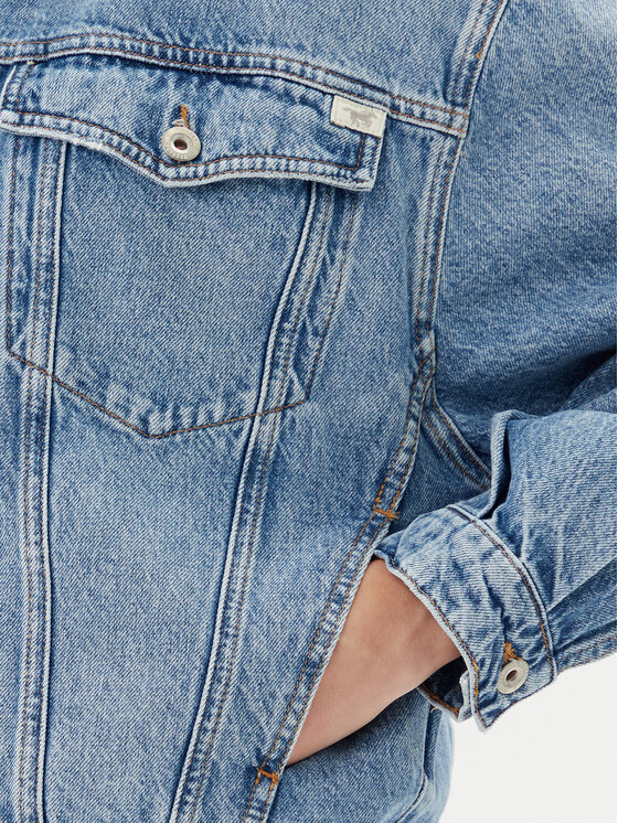 Mustang Mustang Jeans jakna Arcata 1016219 Modra Loose Fit