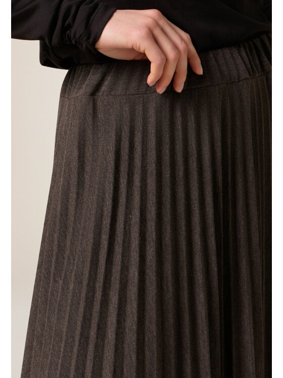 Oltre Oltre Spódnica midi 1016J000315N013 Szary A-Line Fit