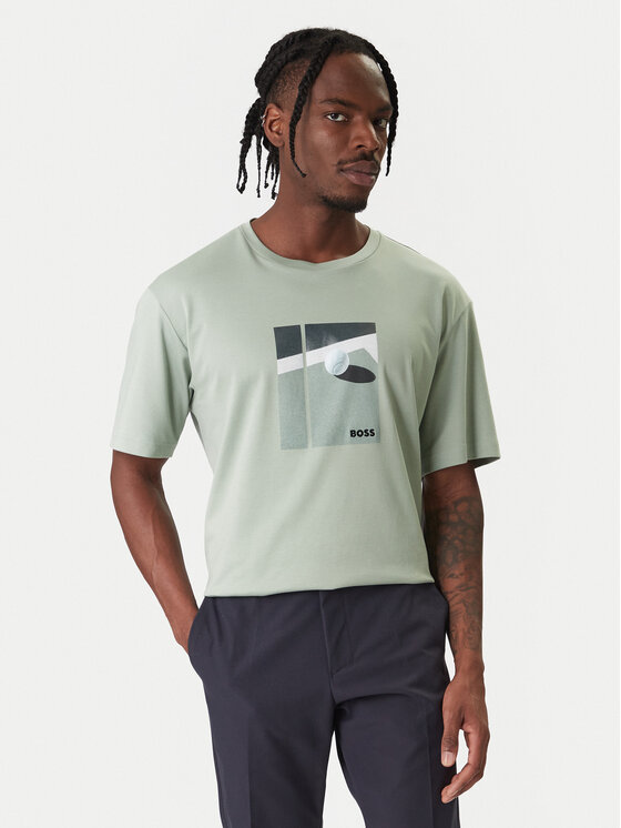 BOSS BOSS T-shirt Join 50554365 Verde Regular Fit