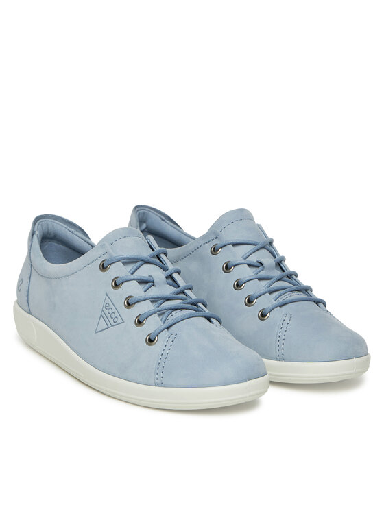 ECCO ECCO Sneakersy Soft 2.0 Tie 20650302434 Niebieski