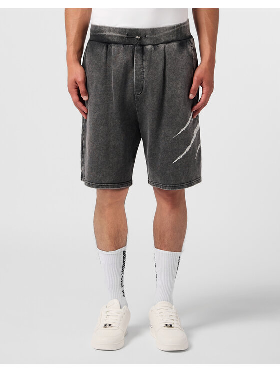 Plein Sport Plein Sport Sportovní kraťasy 31018 Černá Jogger Fit