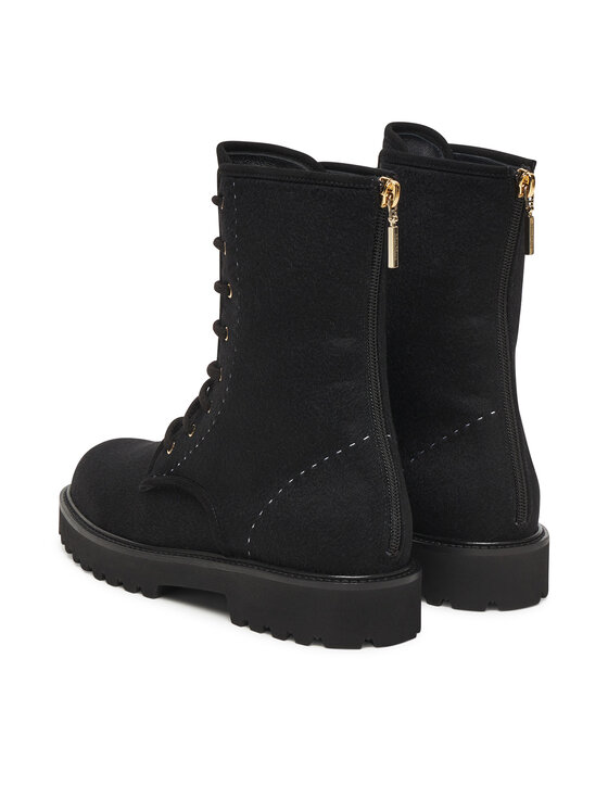 Max Mara Max Mara Черевики Bakerzipwk 25247960126 Чорний