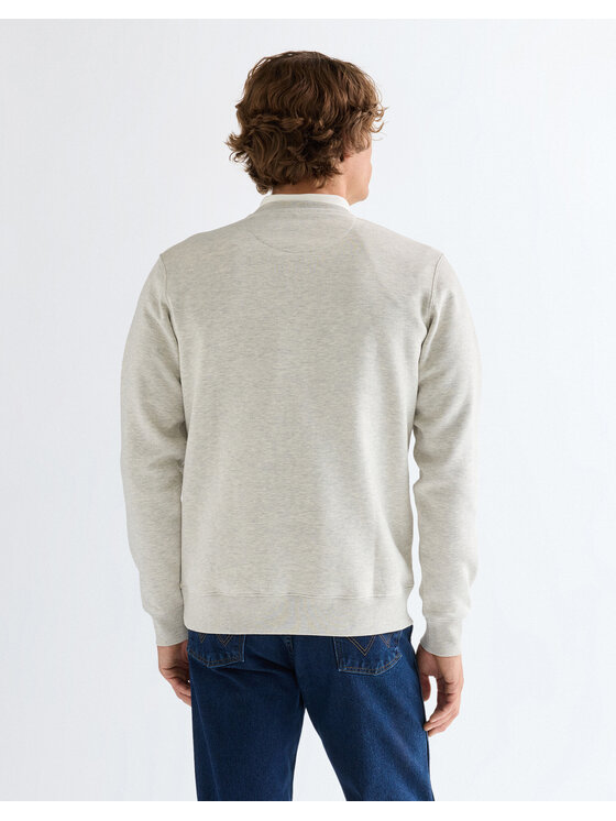Wrangler Wrangler Bluza EMBROIDERY CREW Szary Regular Fit
