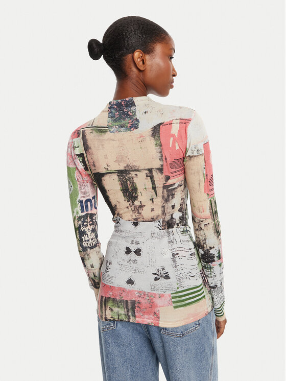 Desigual Desigual Majica Montreal 25WWJF39 Šarena Regular Fit