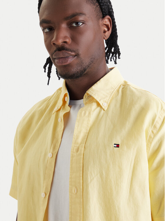Tommy Hilfiger Tommy Hilfiger Camicia MW0MW42450 Giallo Regular Fit