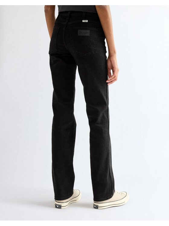 Wrangler Wrangler Jeansy STRAIGHT Czarny Straight Leg