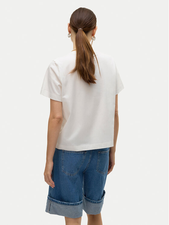 Vero Moda Vero Moda T-Shirt Solvei 10325318 Biały Regular Fit