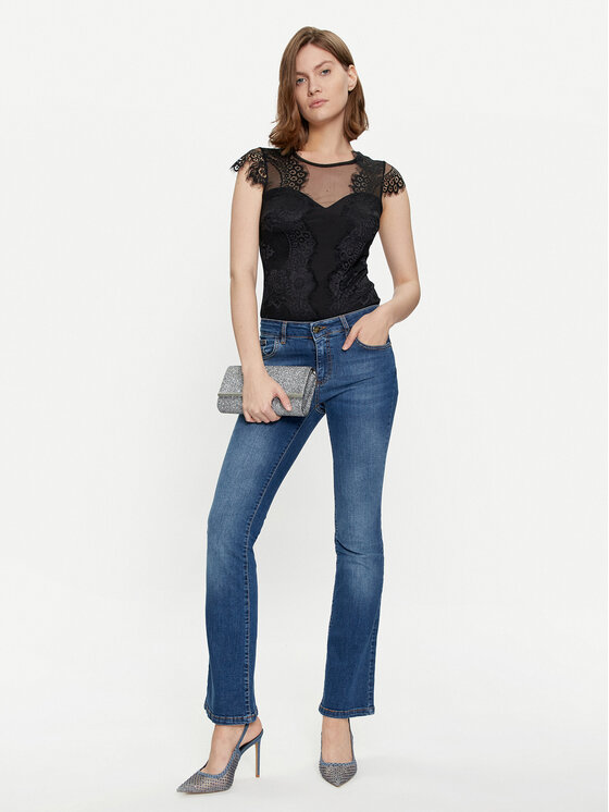 Rinascimento Rinascimento Traperice CFC0117537003 Plava Flare Fit