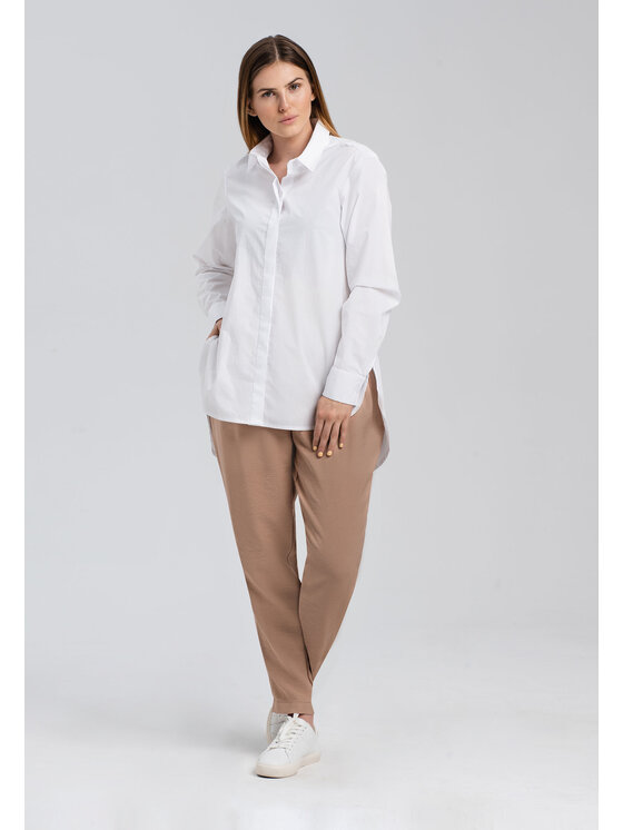 Look Made With Love Look Made With Love Koszula Havana Look 141 white Biały Over Fit
