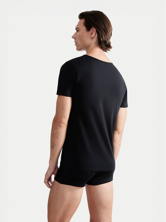 Sloggi Sloggi Trikó 10222373 Fekete Slim Fit