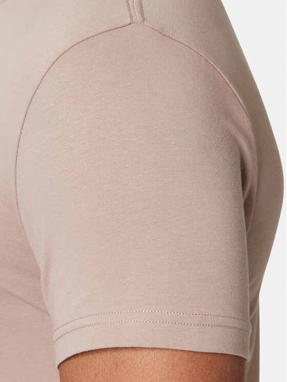 Tommy Hilfiger Tommy Hilfiger Majica MW0MW10800 Bež Slim Fit