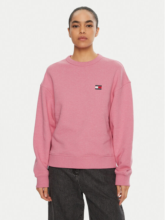 Damska Bluza Tommy Jeans, Rozmiar S, Różowa, DW0DW19408