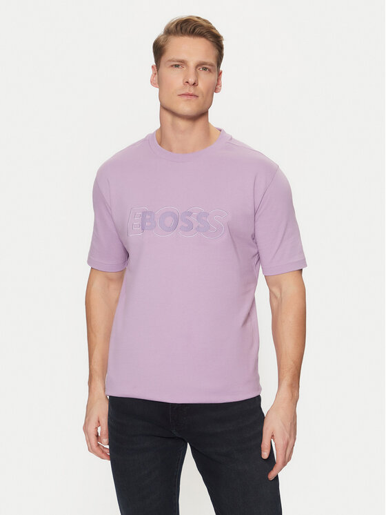 Férfi Póló BOSS, Méret: XL, Lila, 50531271