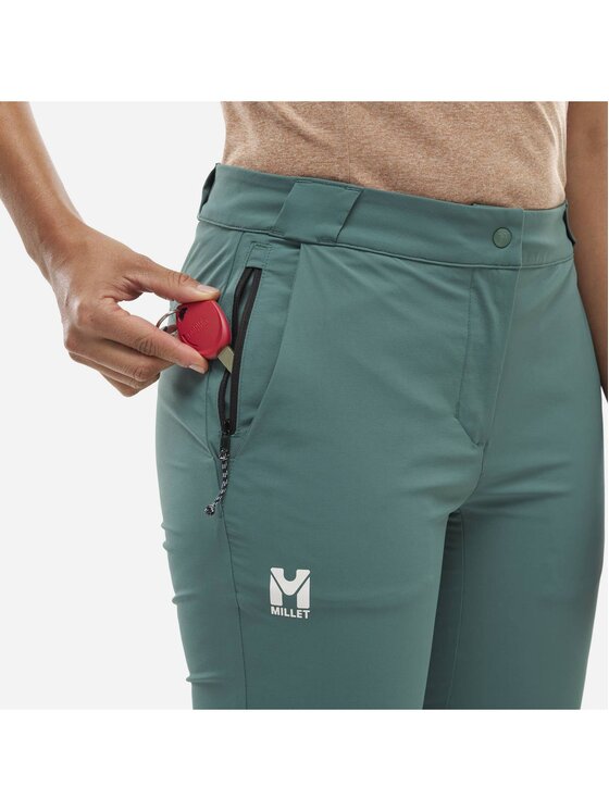 Millet Millet Spodnie outdoor Ubic Stretch Pant W Zielony Regular Fit