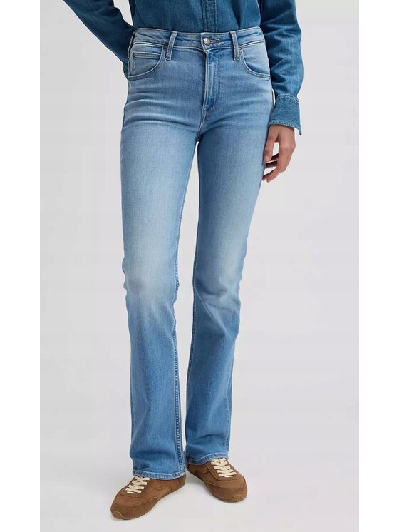 Lee Lee Jeansy Breese Boot Niebieski Bootcut Fit