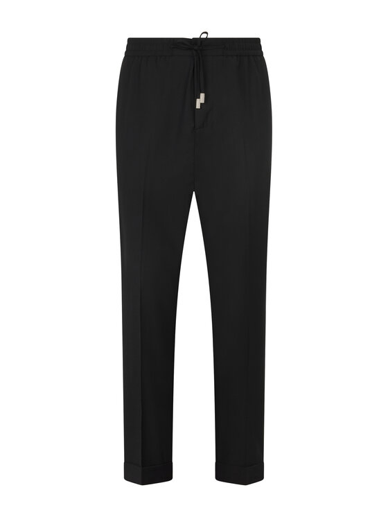 PHILIPP PLEIN PHILIPP PLEIN Spodnie materiałowe 29064 Czarny Regular Fit