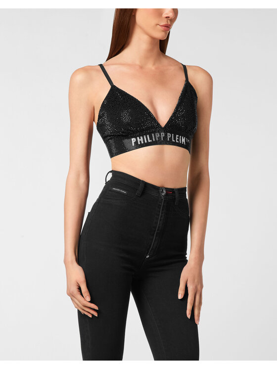 PHILIPP PLEIN PHILIPP PLEIN Biustonosz sportowy 26539 Czarny