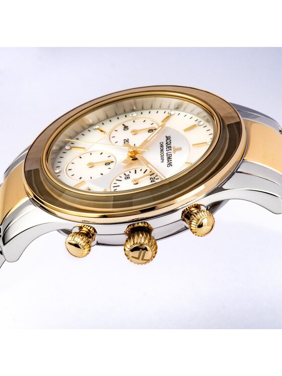 Jacques Lemans Jacques Lemans Zegarek 1-2151G Złoty