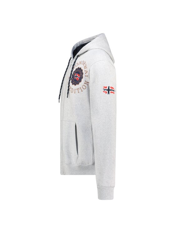 Geographical Norway Geographical Norway Bluza WZ3027H/GN-Blended Grey Szary Regular Fit