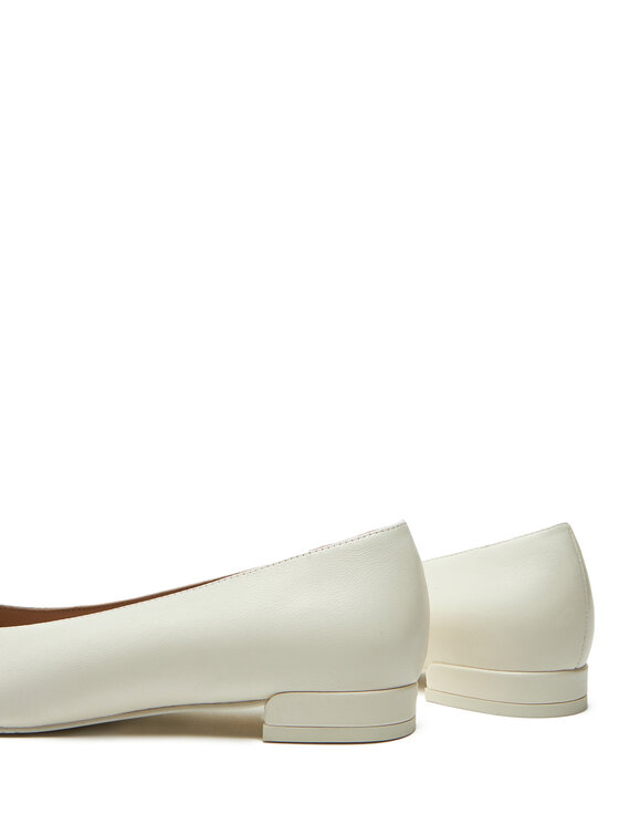 Stuart Weitzman Stuart Weitzman Czółenka Sleek Bow Flat SG888 Écru