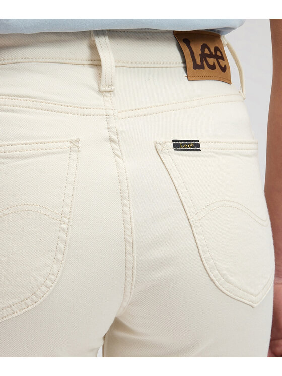 Lee Lee Jeansy Carol Biały Regular Fit