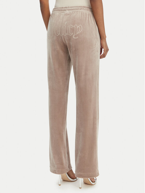Juicy Couture Juicy Couture Teplákové nohavice Tina JCWBJ126327 Béžová Straight Leg