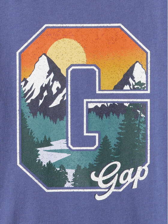 Gap Gap Μπλουζάκι 515126-03 Μπλε Regular Fit