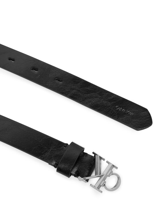 Calvin Klein Calvin Klein Ζώνη Ck Buckle Glossy Strap 25M LV04F7122G Μαύρο