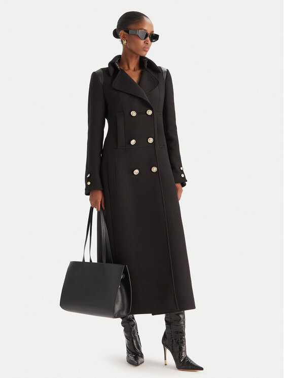 Babylon Babylon Cappotto di transizione E215BI Nero Regular Fit