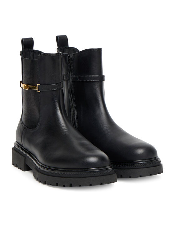 Elisabetta Franchi Elisabetta Franchi Botki Chelsea Bot F4A5-E0441-1251 D Czarny
