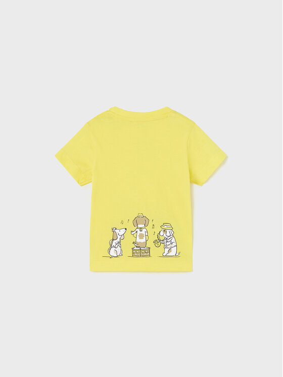 Mayoral Mayoral Тишърт 1017 Жълт Regular Fit