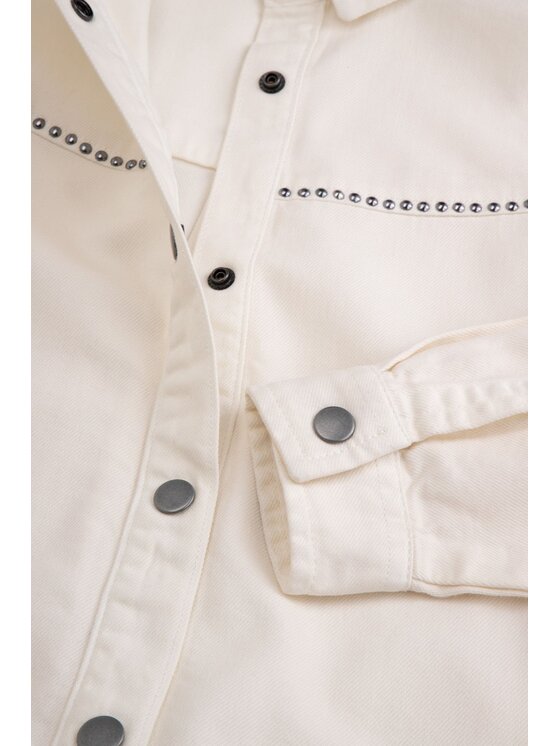 Coccodrillo Coccodrillo Koszula jeansowa WC6140101GGJ-003 Kremowy Regular Fit