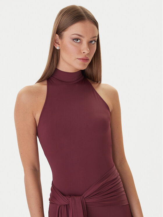 Bardot Bardot Večerné šaty Isadora 60102DB Bordová Regular Fit