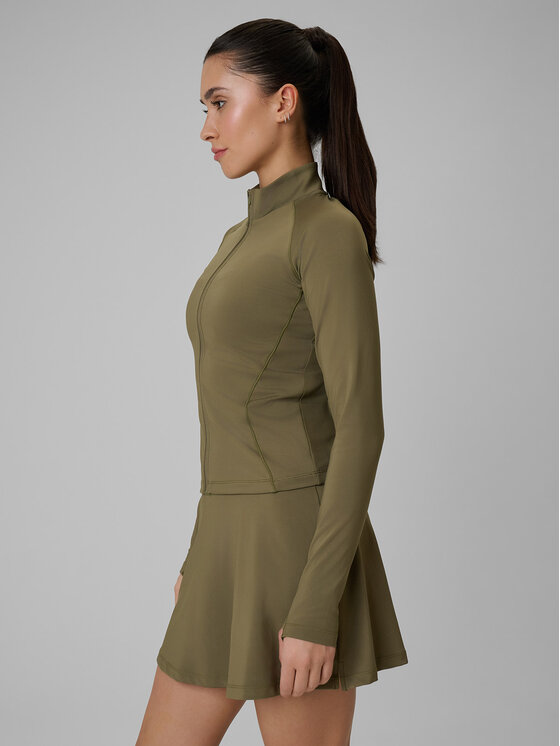 4F 4F Bluza techniczna SOLAR PUNK Khaki Slim Fit