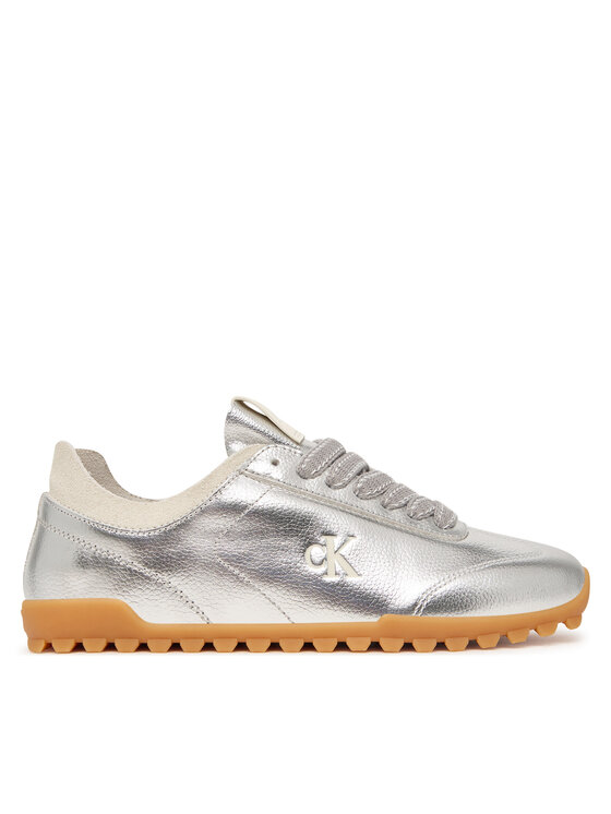 Calvin Klein Calvin Klein Snīkeri Low Profile Sneaker Met HW0HW03305 Sudraba