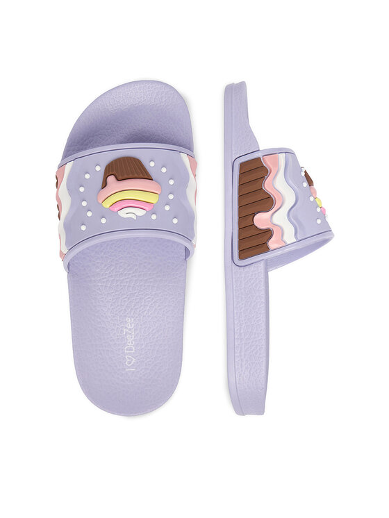 DeeZee DeeZee Pantoletten CEO-P4047028DZ Violett