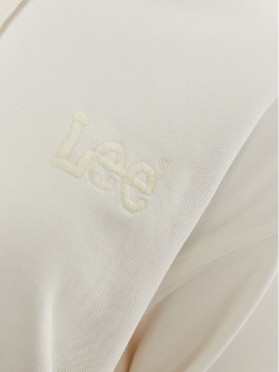 Lee Lee Pulóver Essential 112341539 Ekru Relaxed Fit