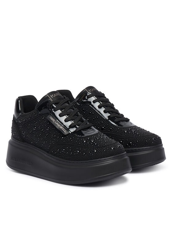 KARL LAGERFELD KARL LAGERFELD Sneakersy Anakapri Pearl Krust KL63523 Czarny